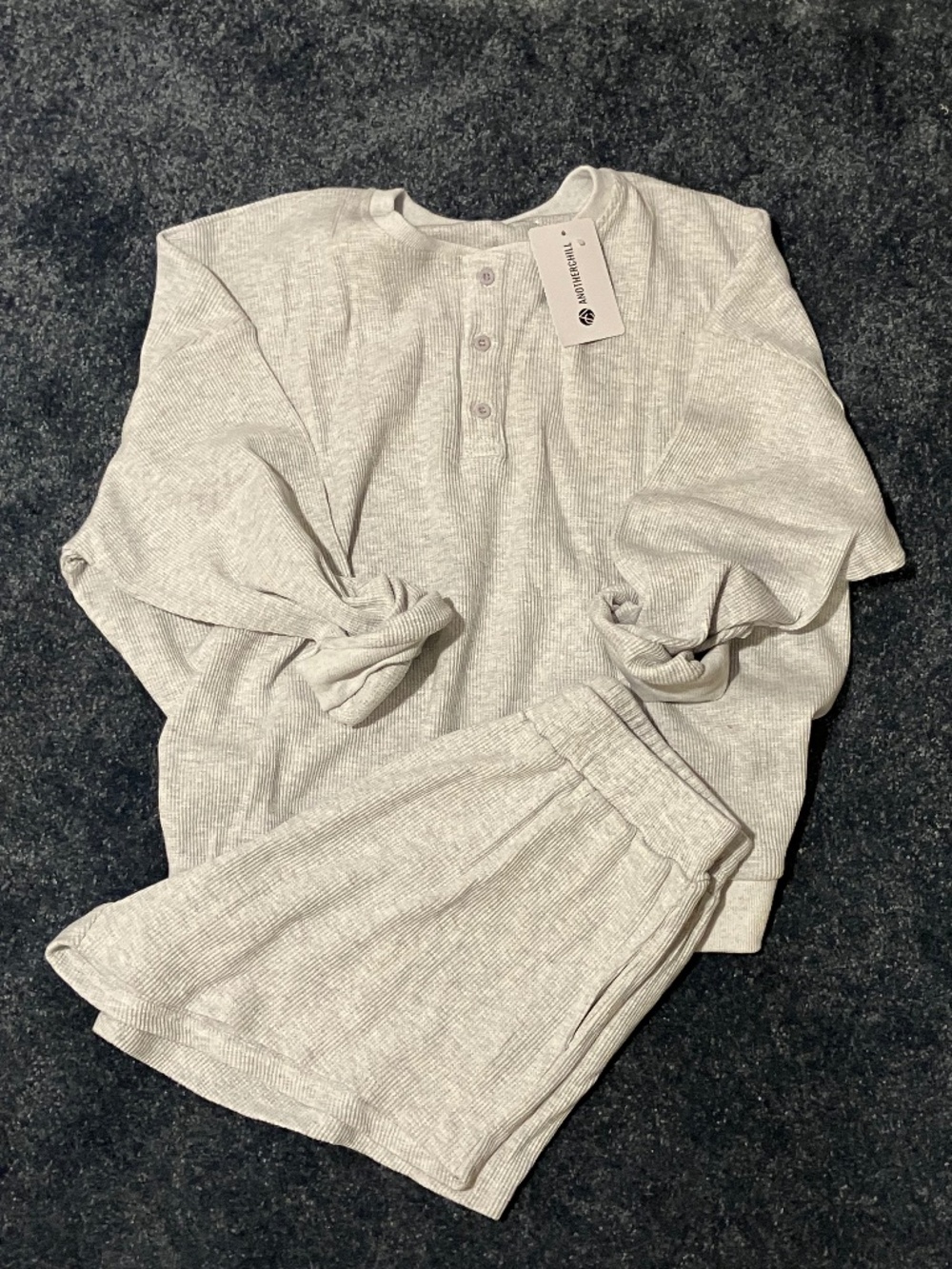 NWT Oversized Waffle Knit Lounge Set (Medium)